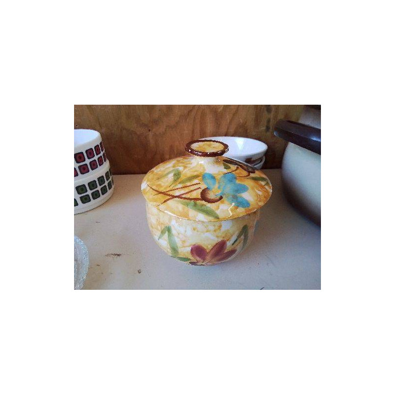 PETIT POT MOTIF FLORAL 
