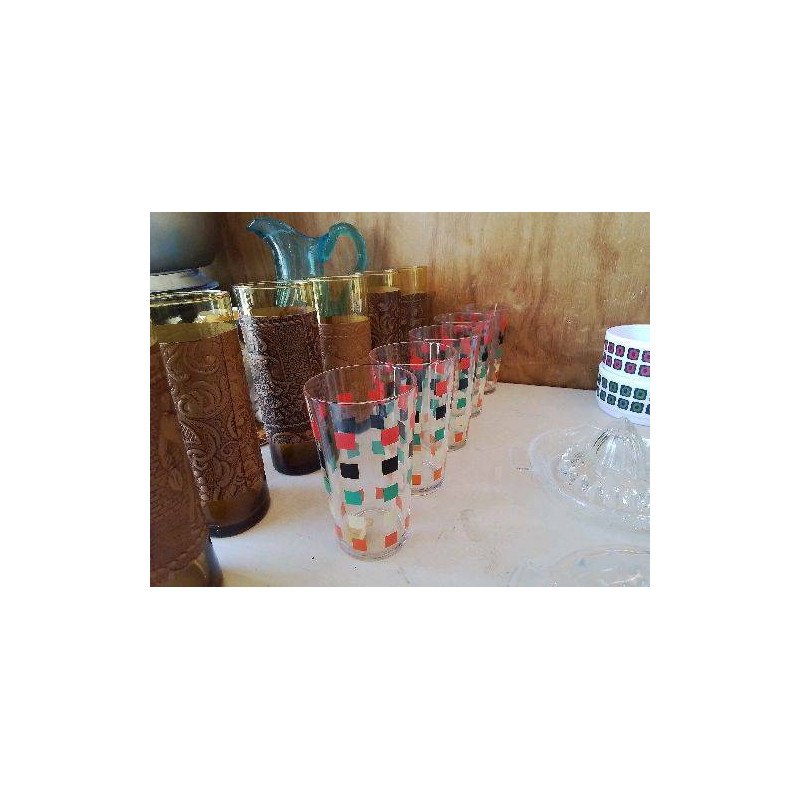 LOT DE 5 VERRES À JUS 