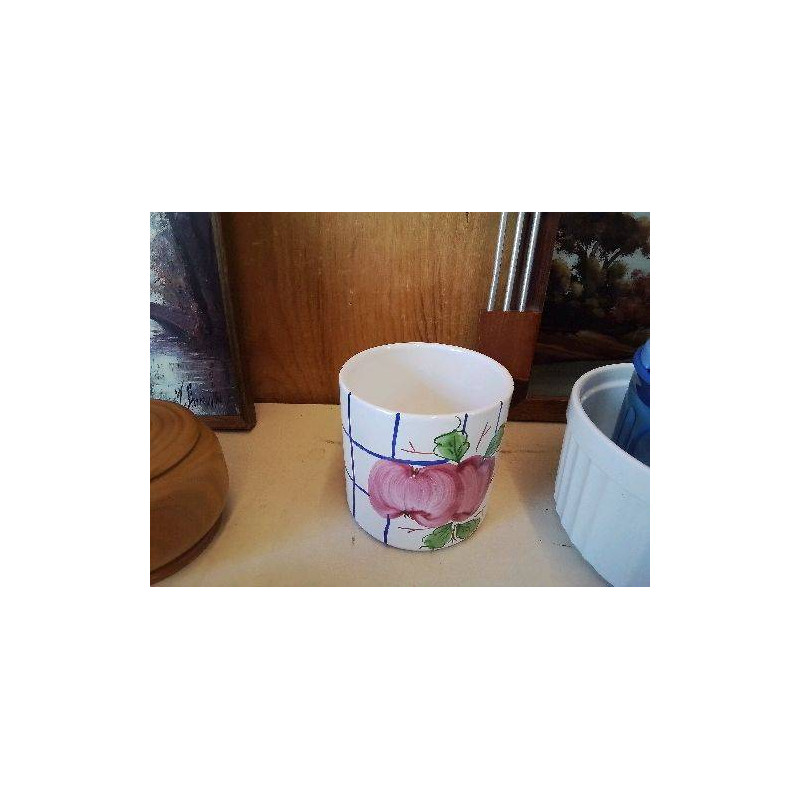 CACHE POT MOTIF FLORAL 