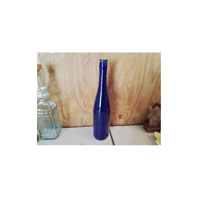 BOUTEILLE BLEU EN VERRE 