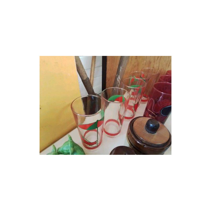 LOT DE 5 VERRES À JUS 