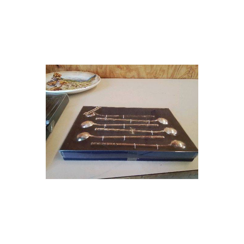 COFFRET PETITE CUILLÈRE MÉTAL ARGENTÉ 