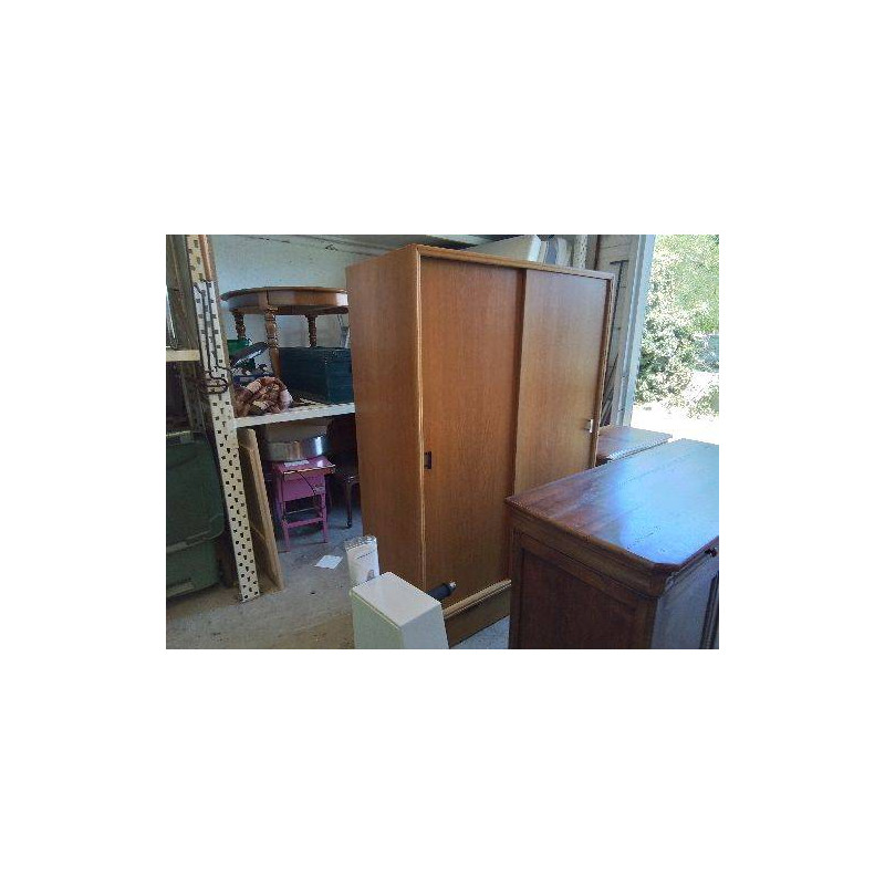 ARMOIRE PENDERIE PORTES COULISSANTES ANNÉE 60