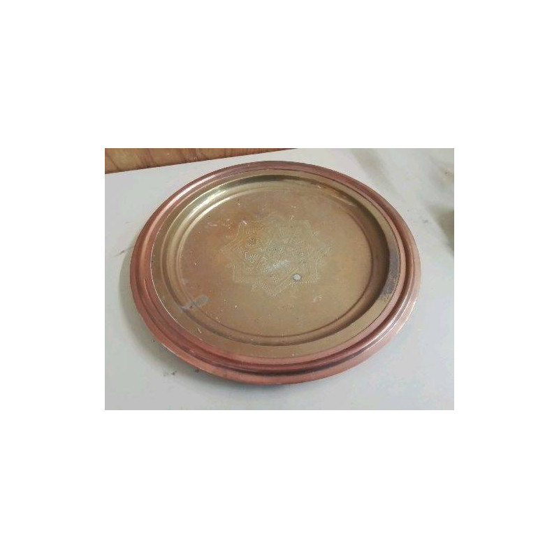 PLATEAU LAITON CUIVRE