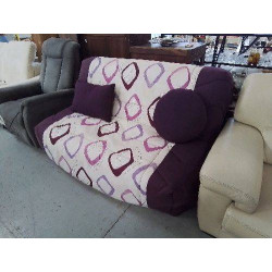 CANAPÉ BZ VIOLET AVEC MOTIF 