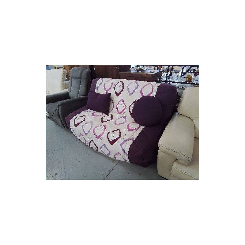 CANAPÉ BZ VIOLET AVEC MOTIF 