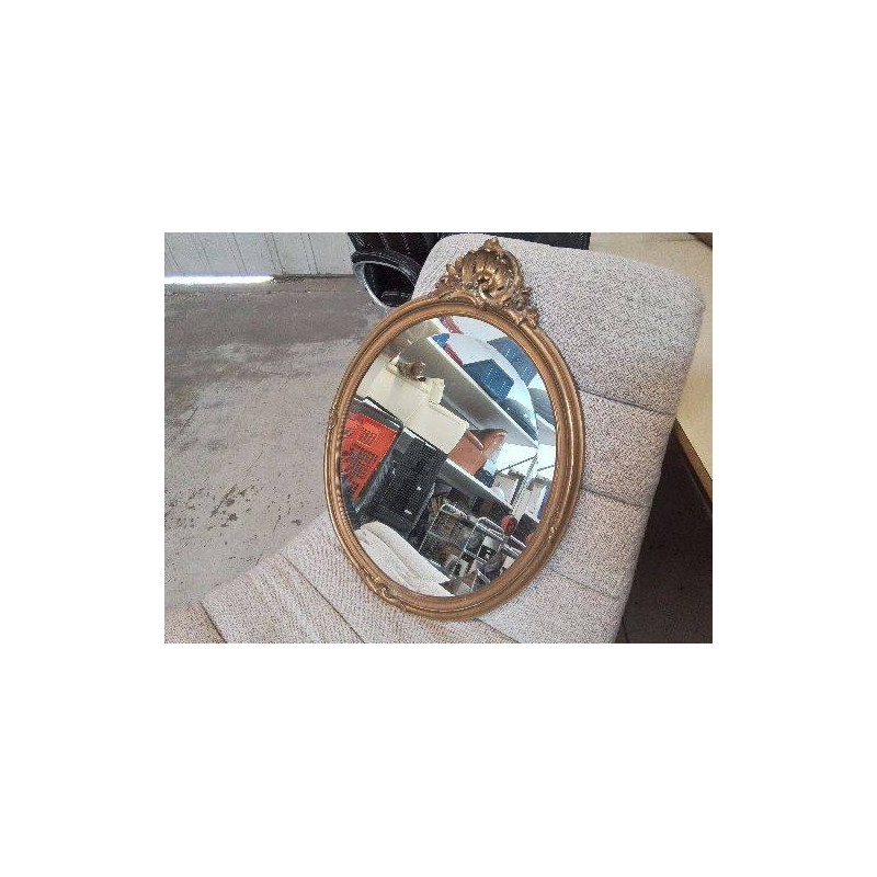 MIROIR OVALE BISEAUTÉ 