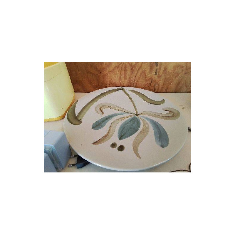 PLAT ROND MOTIF FLORAL