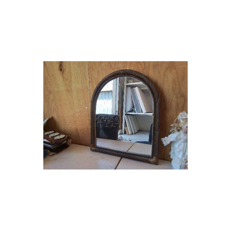 MIROIR EN ROTIN