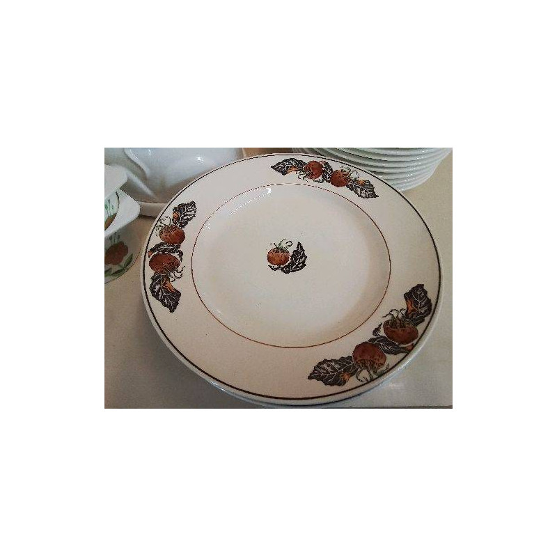 LOT DE 6 ASSIETTES NEFLES LONGCHAMP 