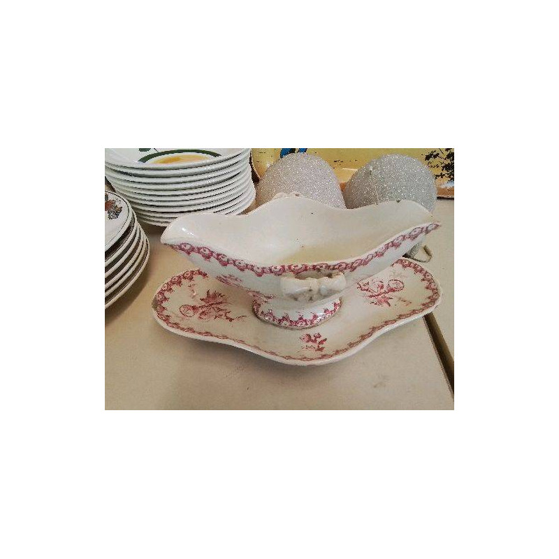 SAUCIERE EN PORCELAINE OPAQUE DE GIEN
