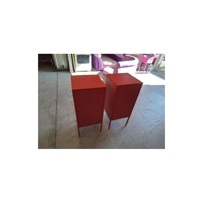 CASIER DE RANGEMENT METALIQUE ROUGE 