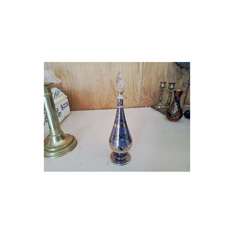 PETITE FIOLE BLEU ET DORÉ 