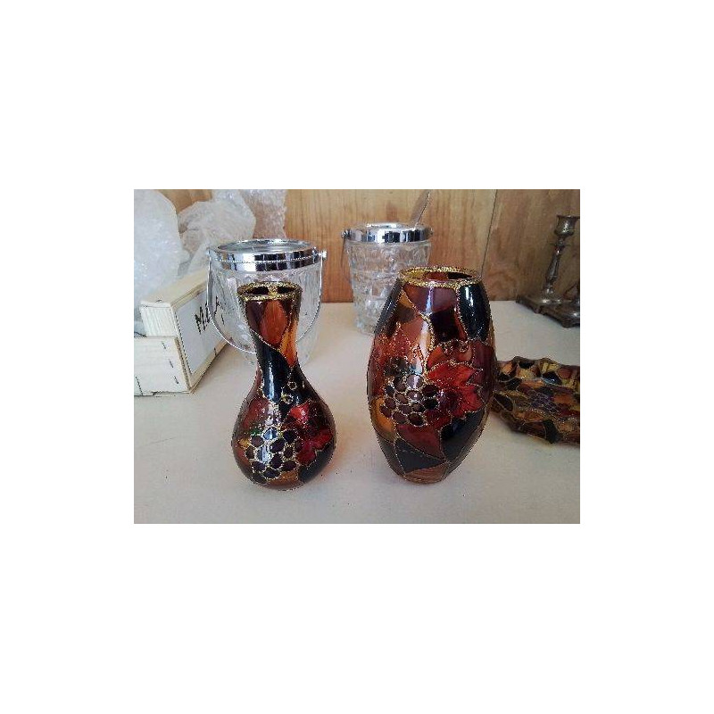PETIT VASE DECORÉ MOTIF VIGNE 