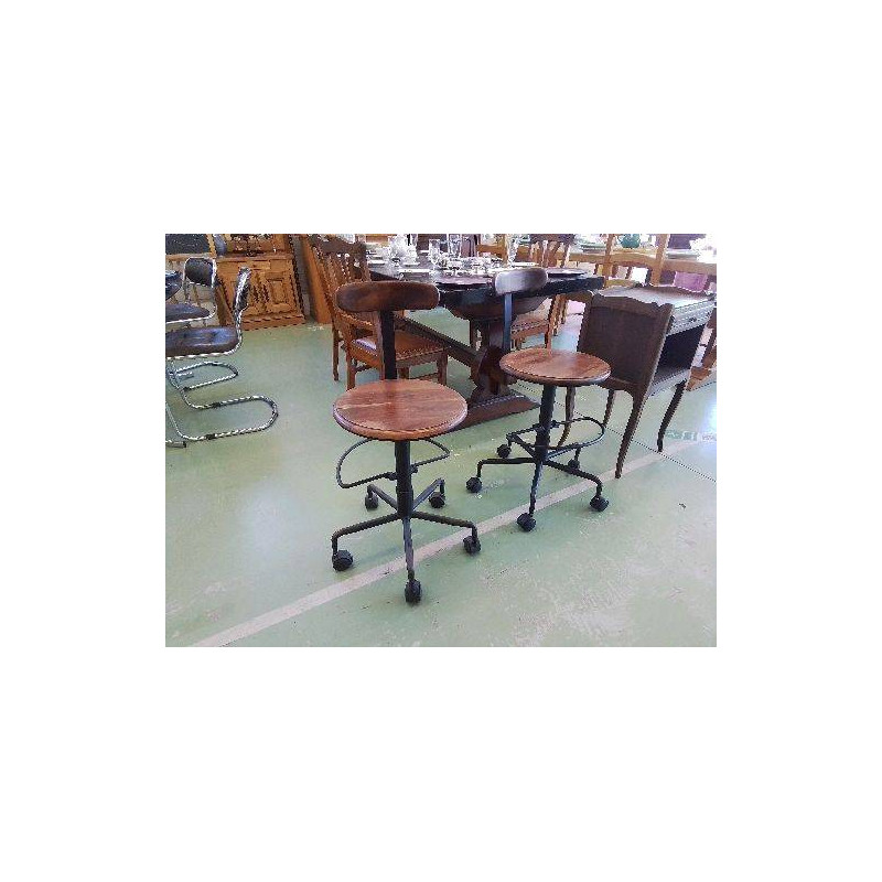 TABOURET D’ATELIER TYPE INDUSTRIEL
