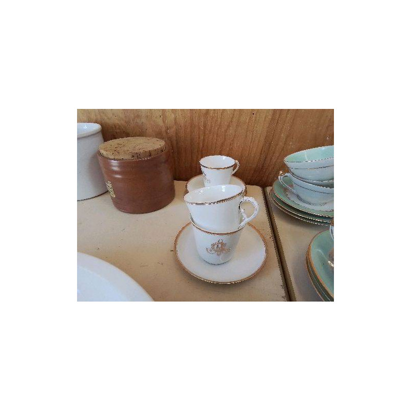 PETITE PORCELAINE FINE BORDURE DORÉ 