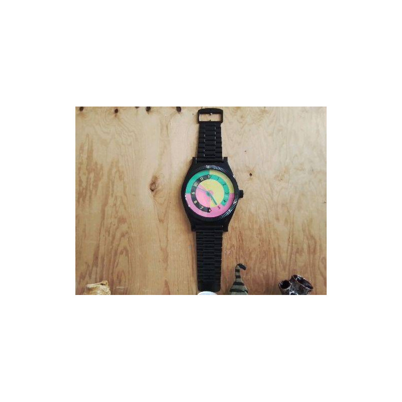 HORLOGE MURALE MONTRE NOIRE 