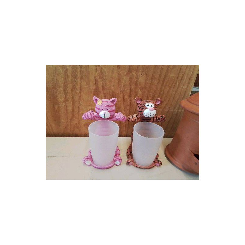 DUO GOBELETS ANIMAUX 