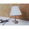 LAMPE EN METAL ARGENTÉ 