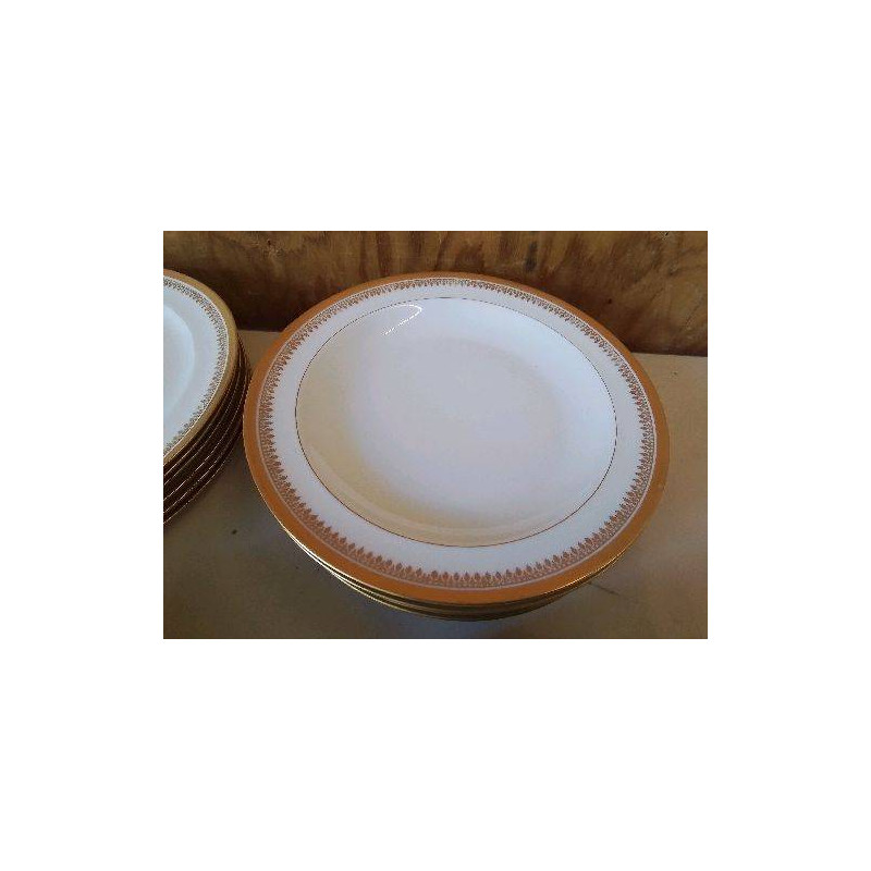 LOT DE 6 ASSIETTES LISIERE DOREE