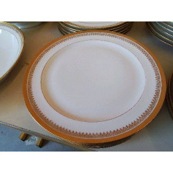 LOT DE 6 ASSIETTES LISIERE DOREE