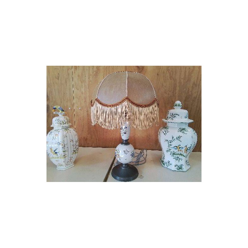 LAMPE PIED EN ETAIN MOUSTIER 