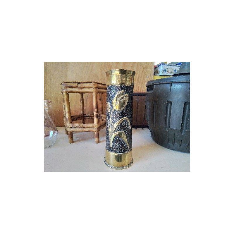 DOUILLE OBUS DECORATIF MOTIF FLORAL 
