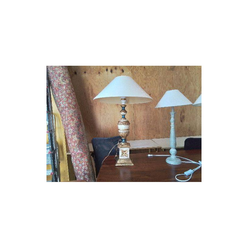 LAMPE PIED BOIS 