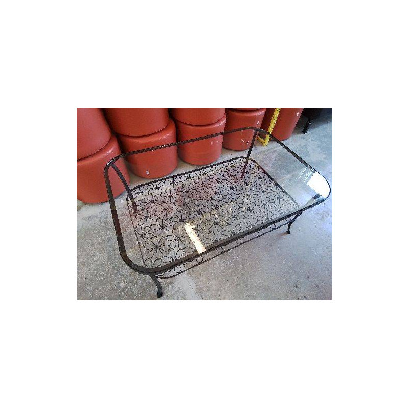 1 TABLE BASSE EN FER FORGÉ 