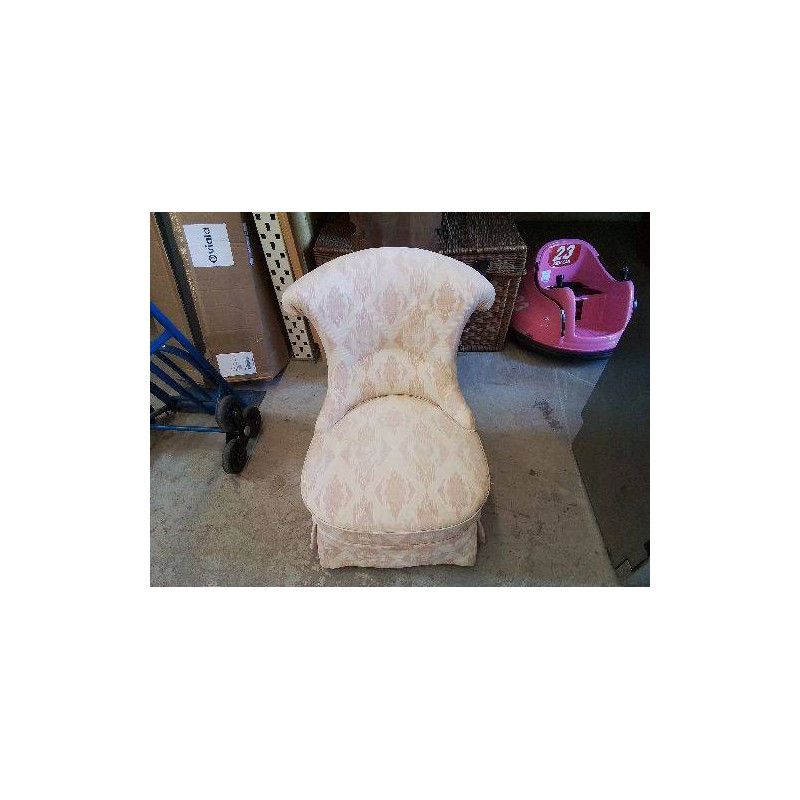 FAUTEUIL MOTIF COULEUR SAUMON 