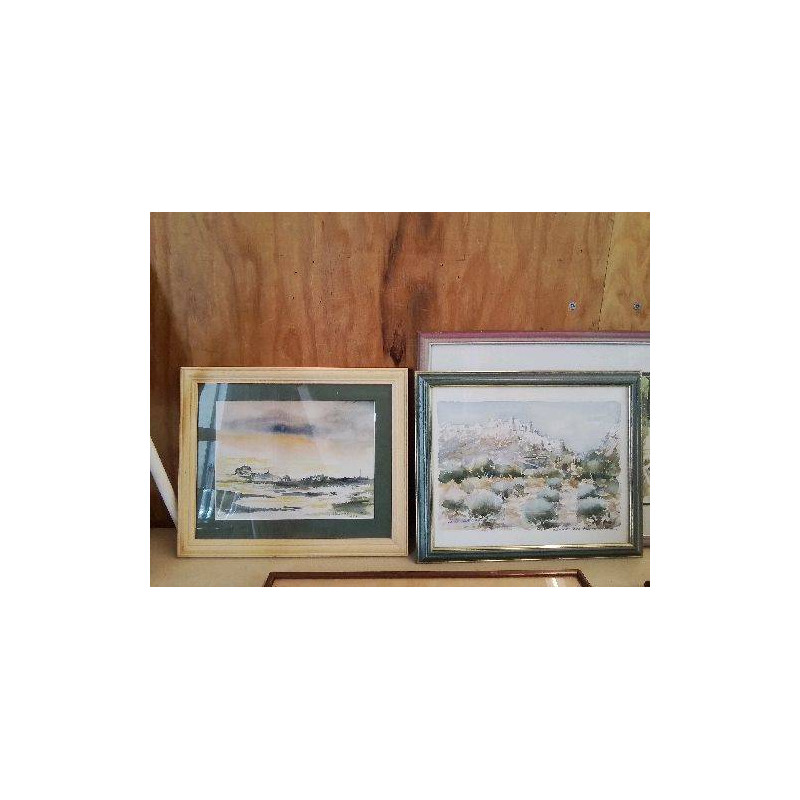 CADRE PAYSAGE AQUARELLE 