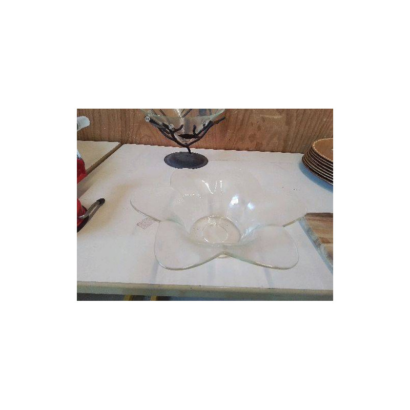 DECORATION FLORALE EN VERRE 
