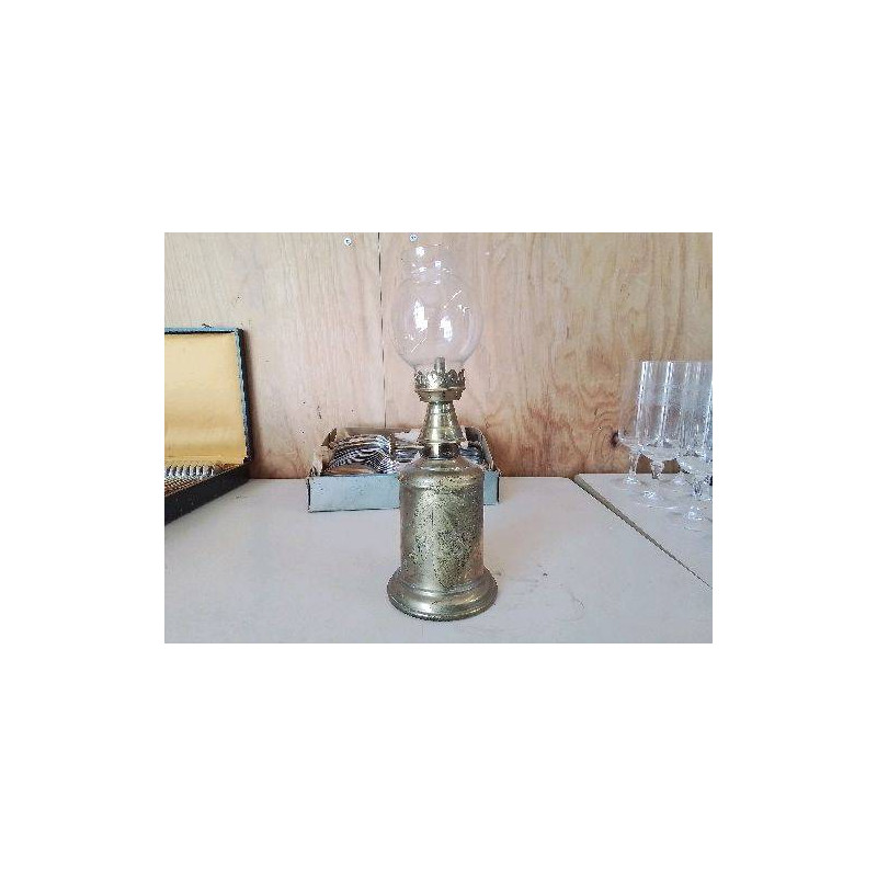 LAMPE À HUILE EN LAITON 