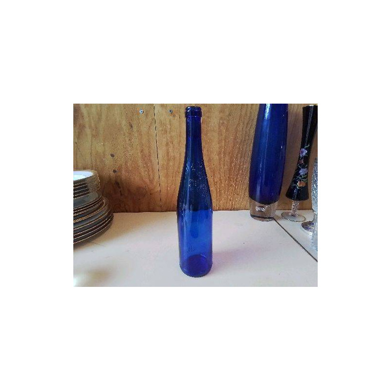 BOUTEILLE BLEU EN VERRE