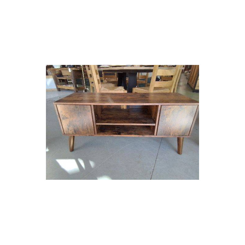 MEUBLE TV EFFET BOIS VEILLI 