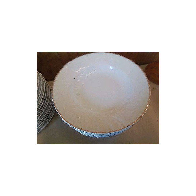 LOT DE 6 ASSIETTES EN PORCELAINE 