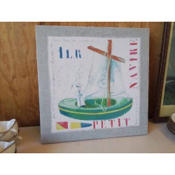 TABLEAU TOILE MARIN