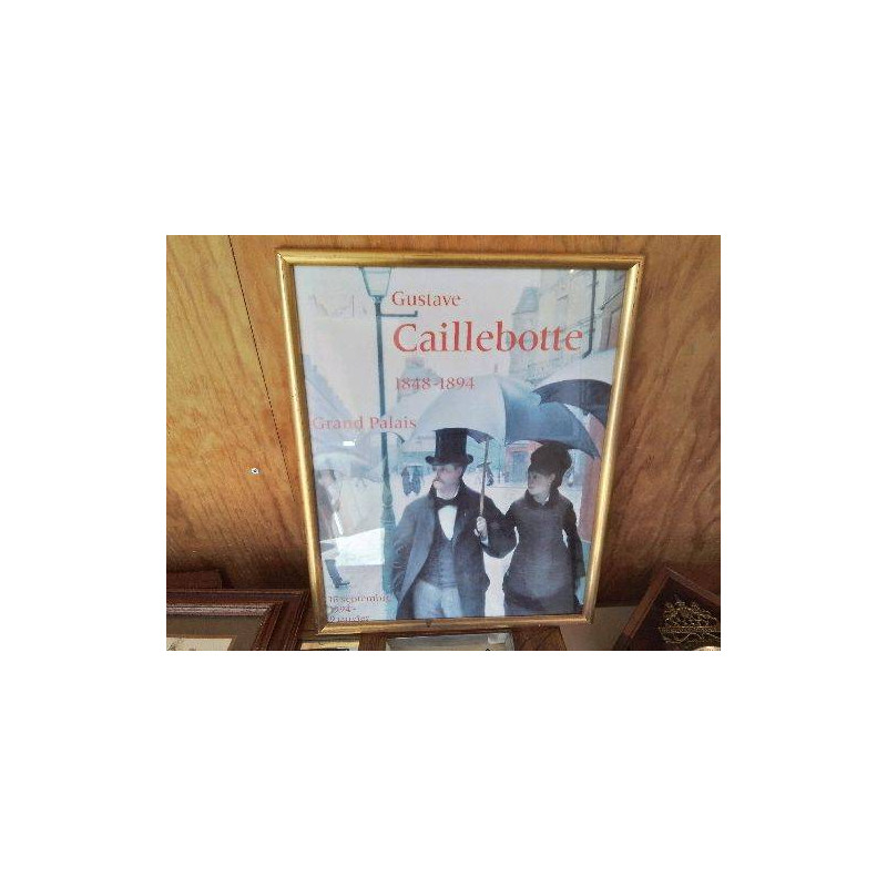 CADRE AFFICHE EXPOSITION GUSTAVE CAILLEBOTTE 