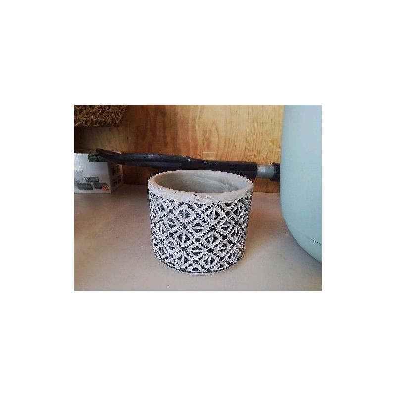 CACHE POT GRIS 