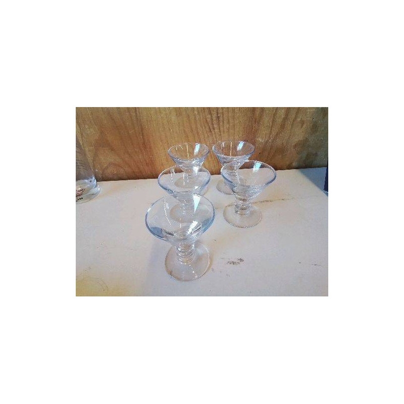 LOT DE 5 VERRES A LIQUEUR 