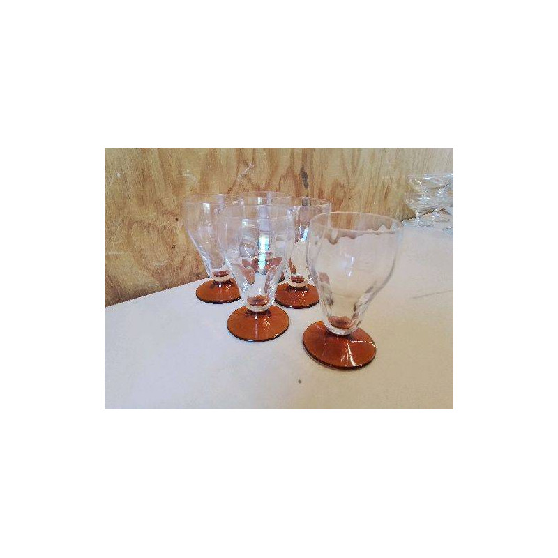 LOT DE 5 VERRES VINTAGE