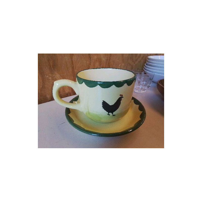 TASSE A THE AVEC SOUCOUPE 