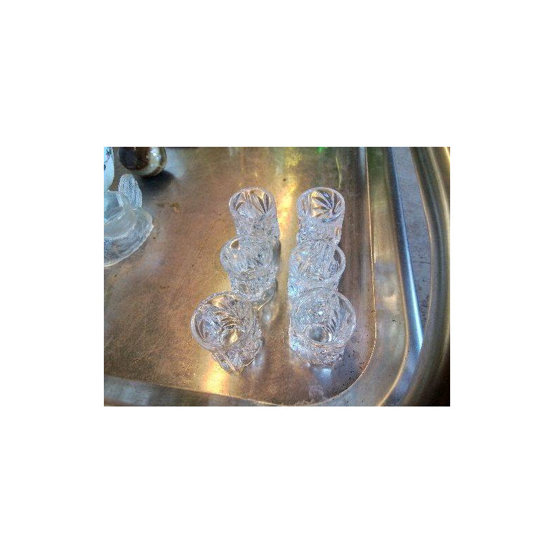 LOT DE 6 VERRES À SHOT 