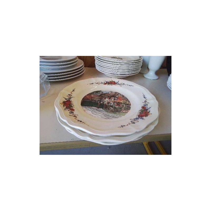 LOT DE 3 ASSIETTES SERGUEMINES 