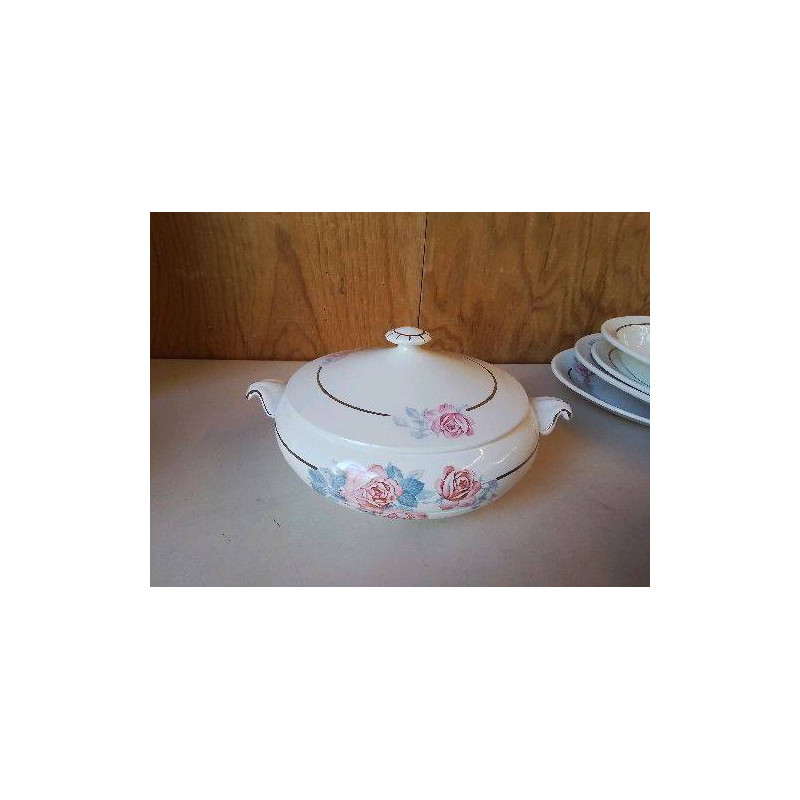 PETITE SOUPIÈRE SERGUEMINES AVEC MOTIF ROSES 
