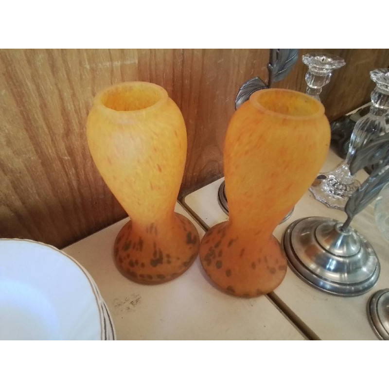 VASE EN PATE DE VERRE