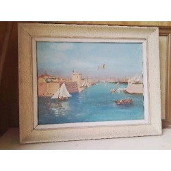 PEINTURE D’UN BORD DE MER