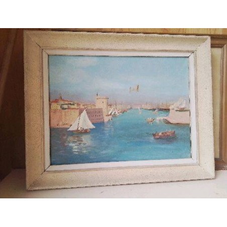 PEINTURE D’UN BORD DE MER