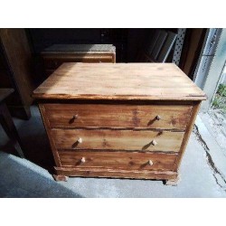 GRANDE COMMODE MASSIVE 3 TIROIRS 