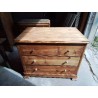 GRANDE COMMODE MASSIVE 3 TIROIRS 